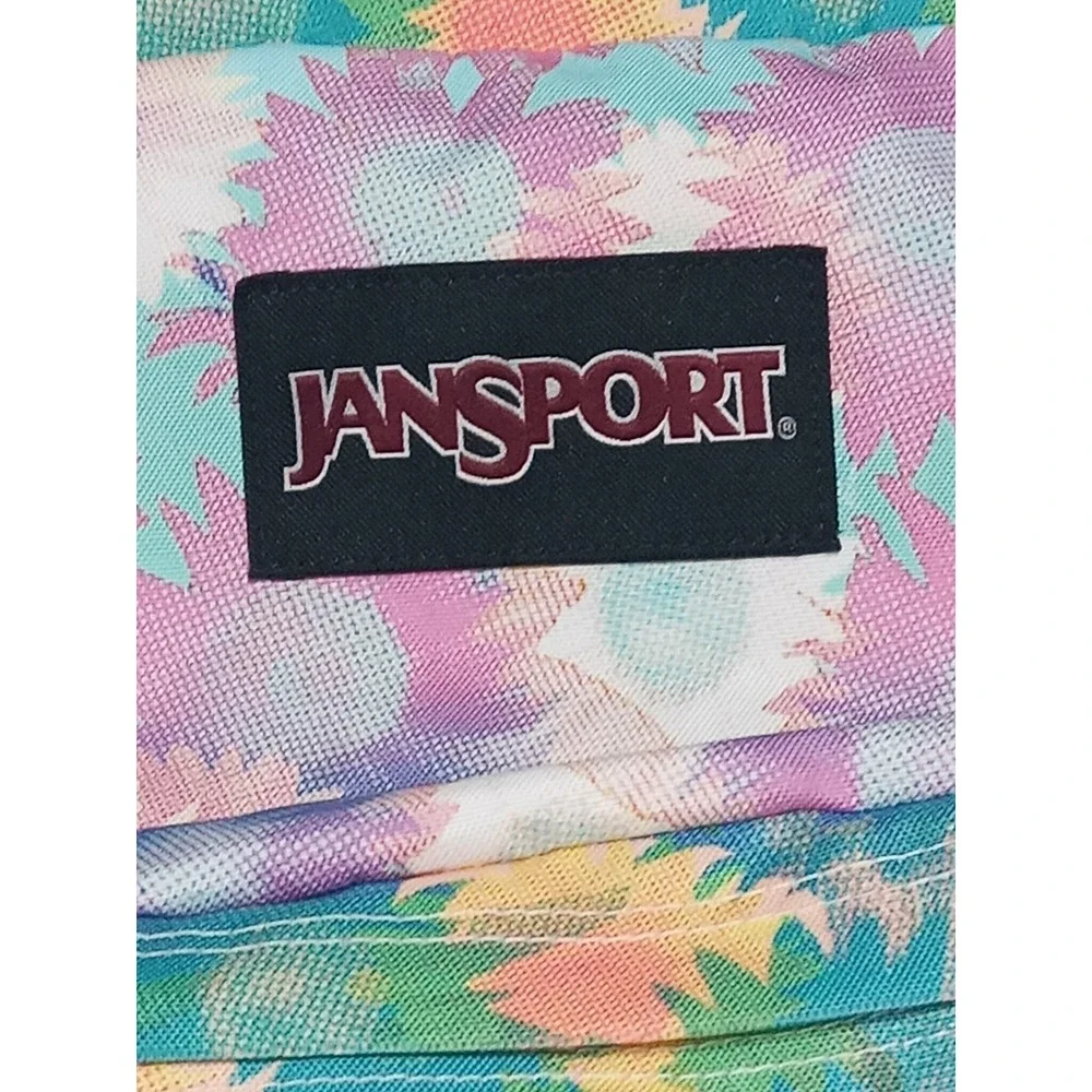 JanSport SuperBreak Plus Backpack Floral Multicolor Tie Dye School Travel‎ Bag
